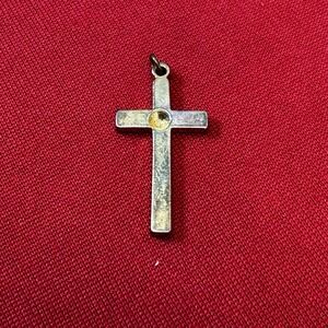 Simple Gold Tone Cross Pendant